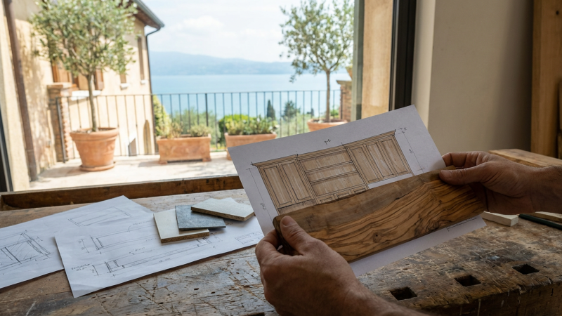 Progettazione arredamento casa Lago di Garda su misura
