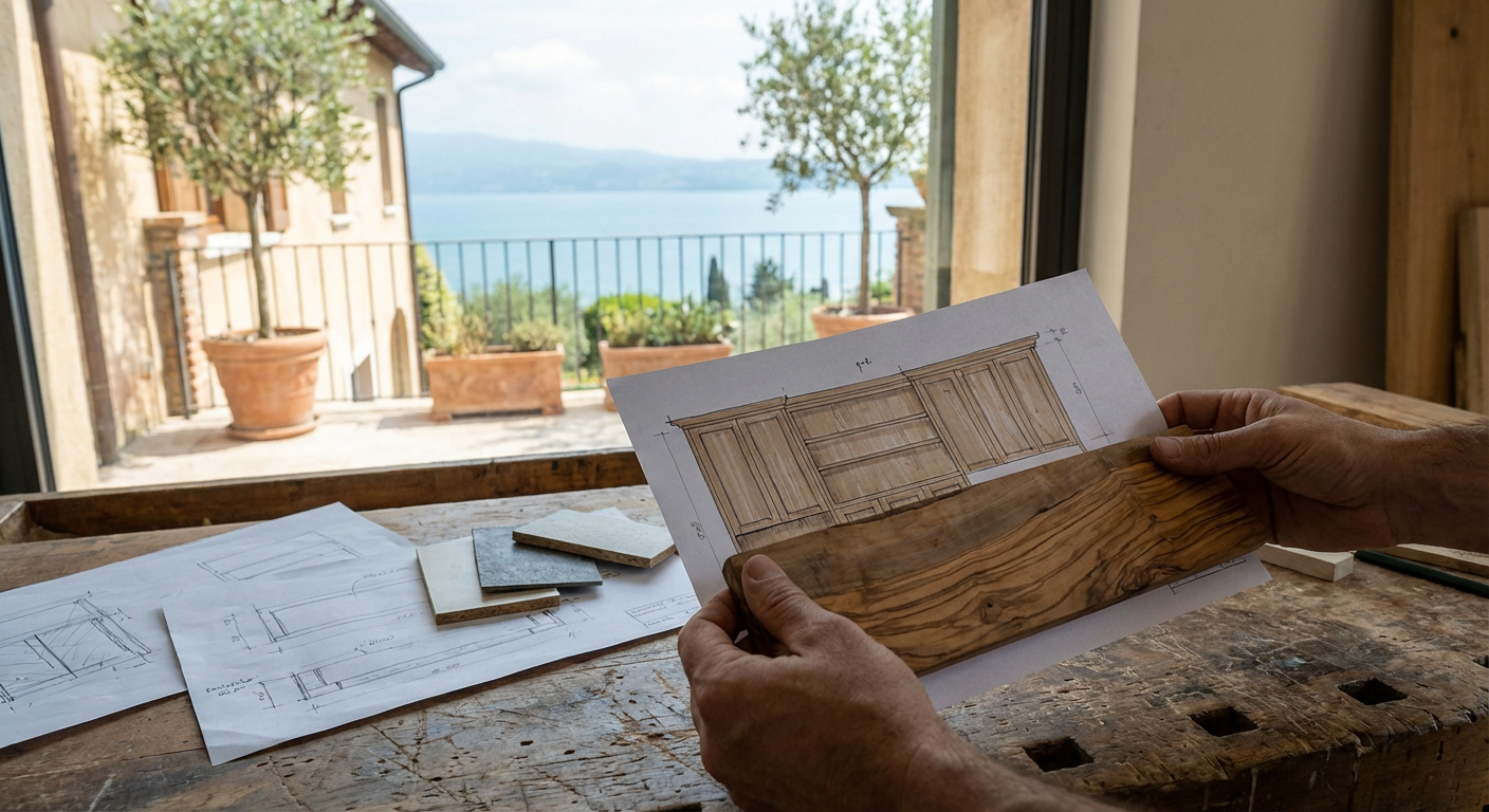 Progettazione arredamento casa Lago di Garda su misura